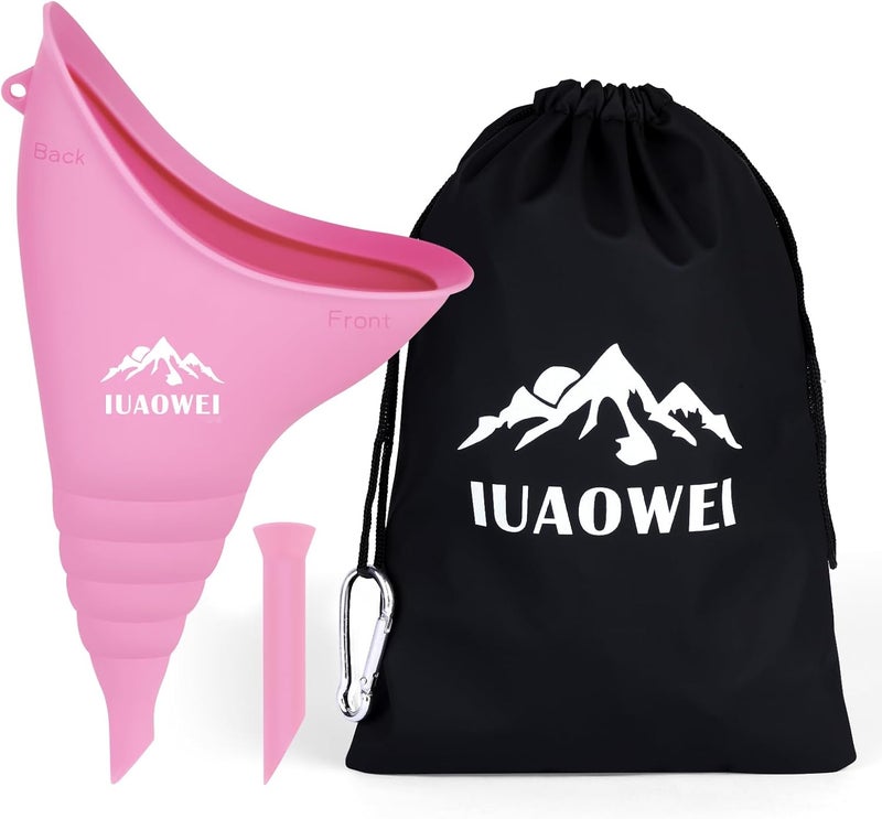 IUAOWEI Female Urination Device, Reusable Silicone Female Urinal, Pee Funnel for Women, for Travel, Camping, Boating, Outdoor, Hiking - Image 1